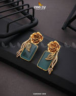 Load image into Gallery viewer, EARRINGS-0816-green