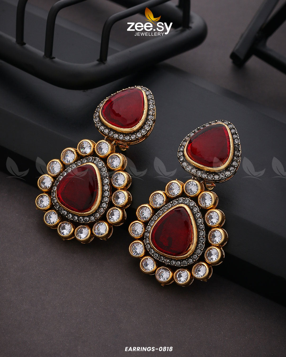 EARRINGS-0818-red