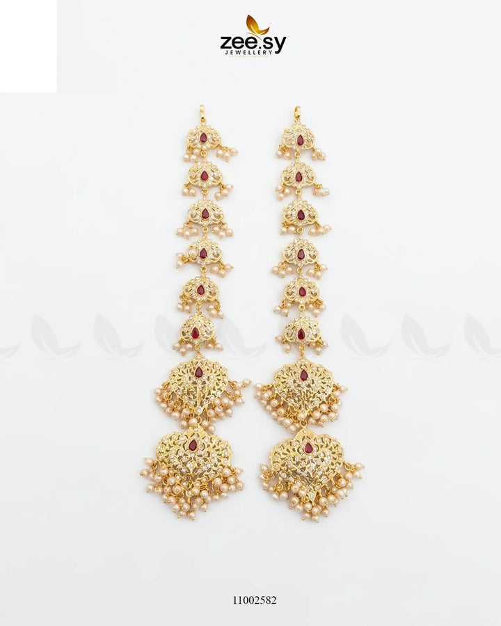 Premium long Pearl Drop Earring Earrings - Zeesy Jewellery Pakistan | Premium Artificial & Imitation Jewellery