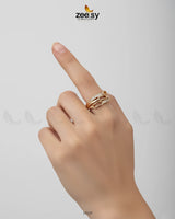 Edgy Ring - Zeesy Jewellery