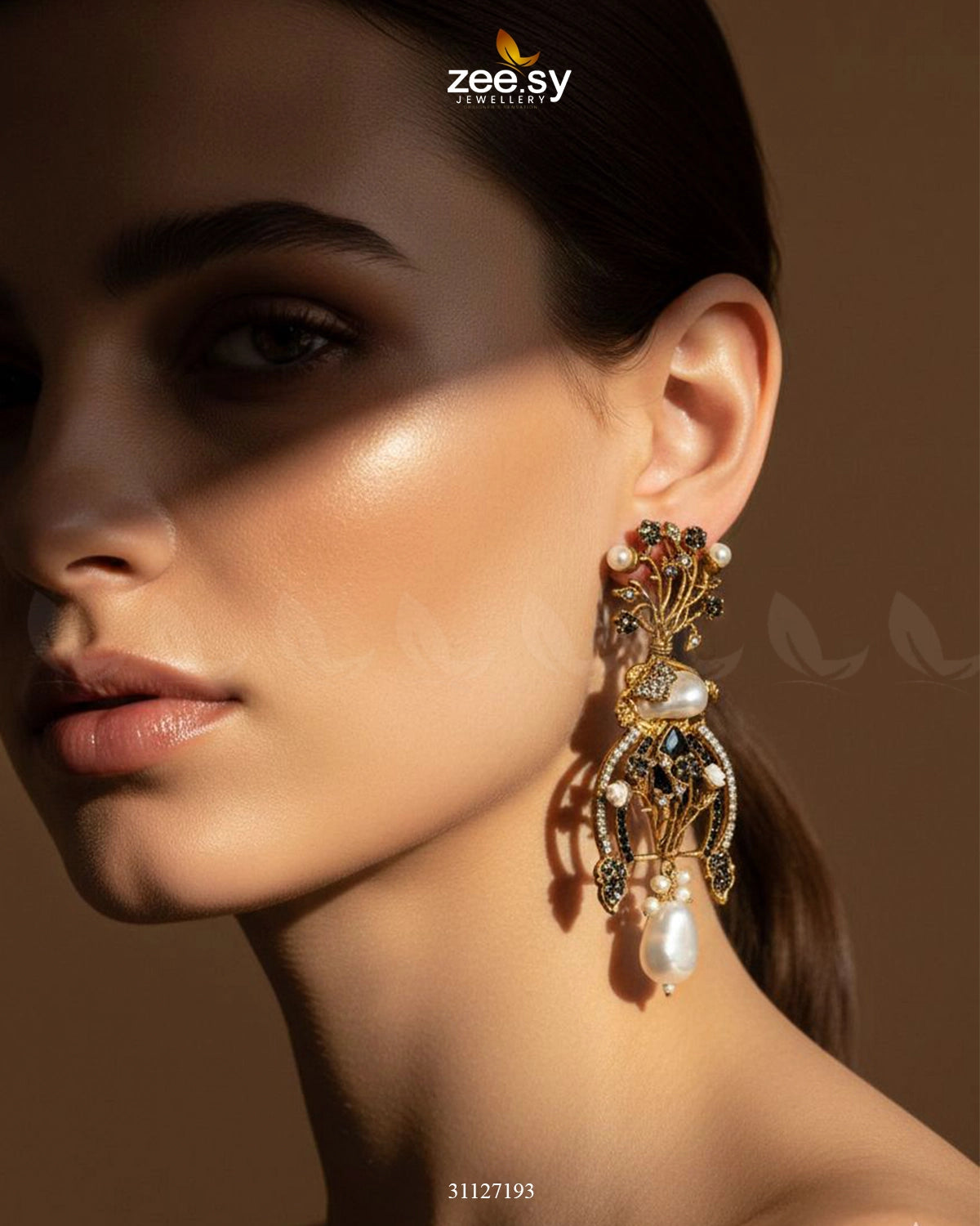 Elaborate Baroque Pearl Earrings - Zeesy Jewellery