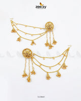 Elara Floral Pearl Earrings Earrings - Zeesy Jewellery Pakistan | Premium Artificial & Imitation Jewellery