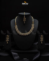 Elara Necklace champagne & Blue - Zeesy Jewellery