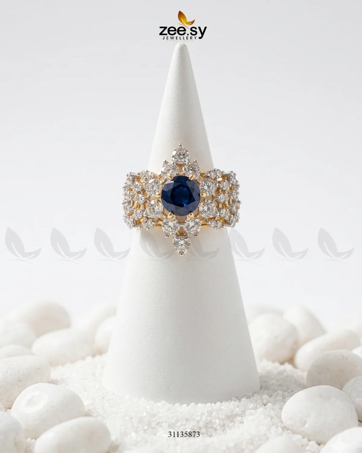 Elegant Center Stone Ring Finger Ring - Zeesy Jewellery Pakistan | Premium Artificial & Imitation Jewellery