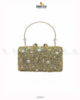 Elegant Ruby Crystal Clutch Bag - Zeesy.pk
