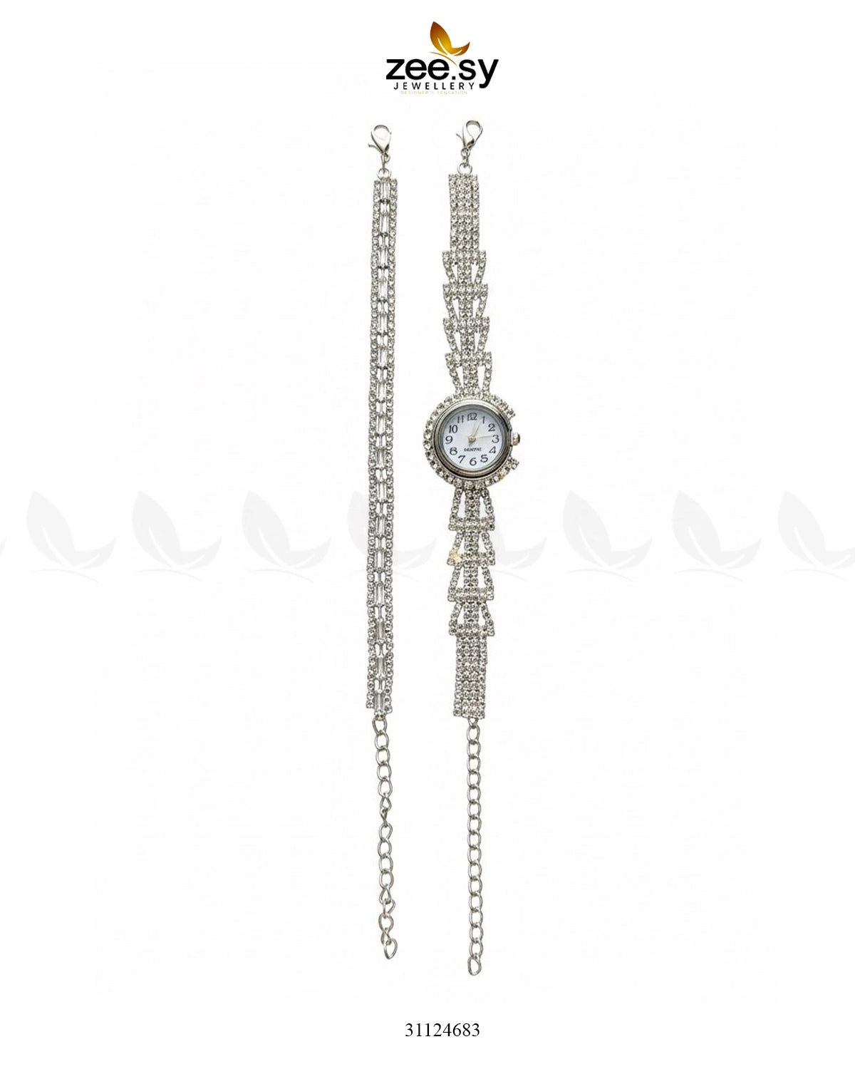 Elegant Cluster Bracelet Watch - Zeesy Jewellery