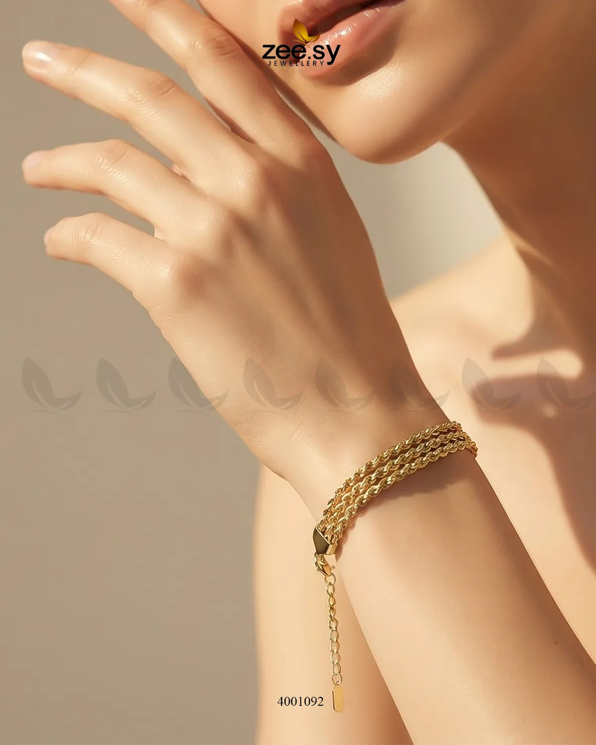 Elegant Twisted Chain Bracelet Bracelet - Zeesy Jewellery Pakistan | Premium Artificial & Imitation Jewellery