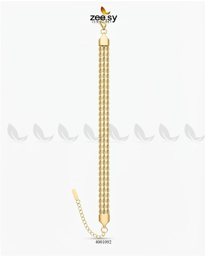 Elegant Twisted Chain Bracelet Bracelet - Zeesy Jewellery Pakistan | Premium Artificial & Imitation Jewellery