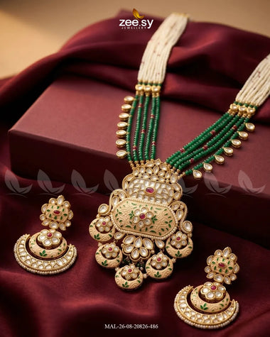 Elysian Carved Pearl Malla Set