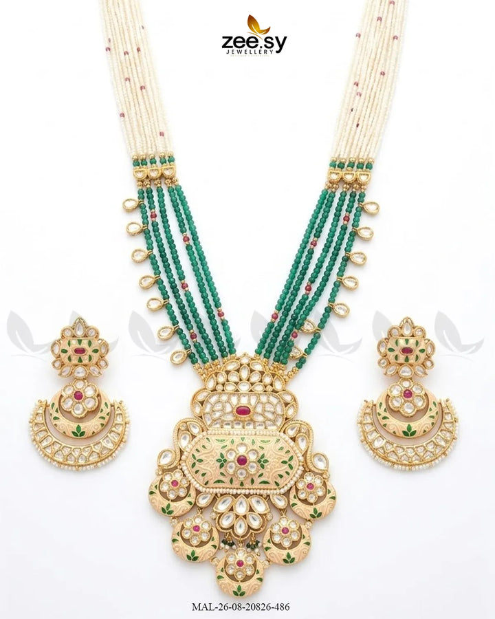 Elysian Carved Pearl Malla Set
