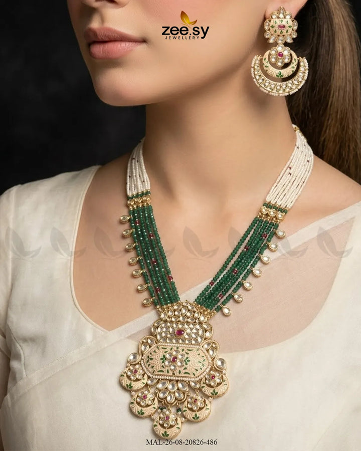 Elysian Carved Pearl Malla Set