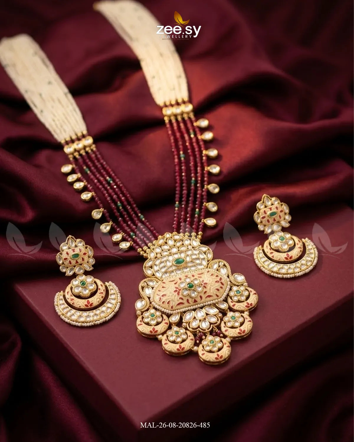 Elysian Carved Pearl Malla Set