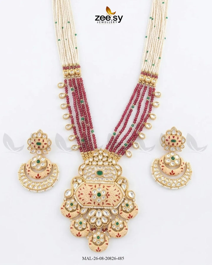 Elysian Carved Pearl Malla Set
