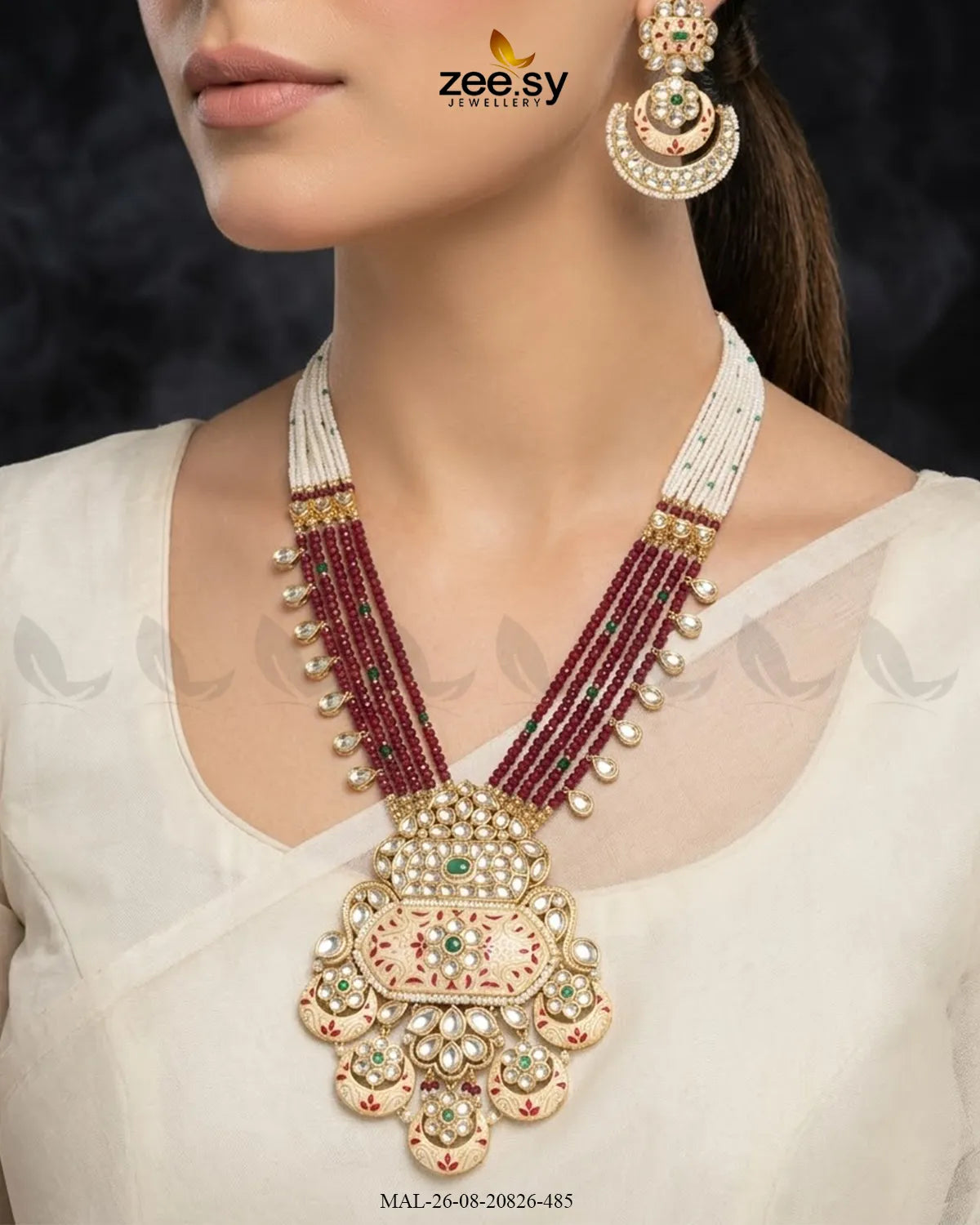 Elysian Carved Pearl Malla Set