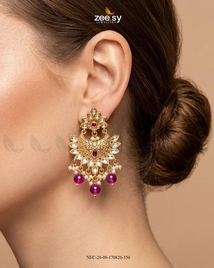 Ember Chand Crescent Necklace Set