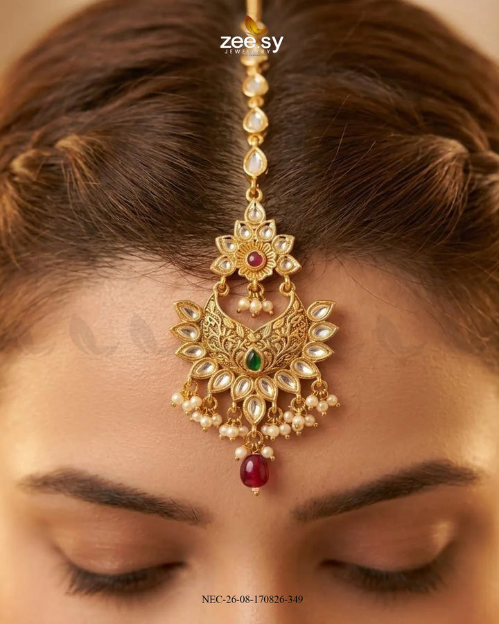 Ember Chand Crescent Necklace Set