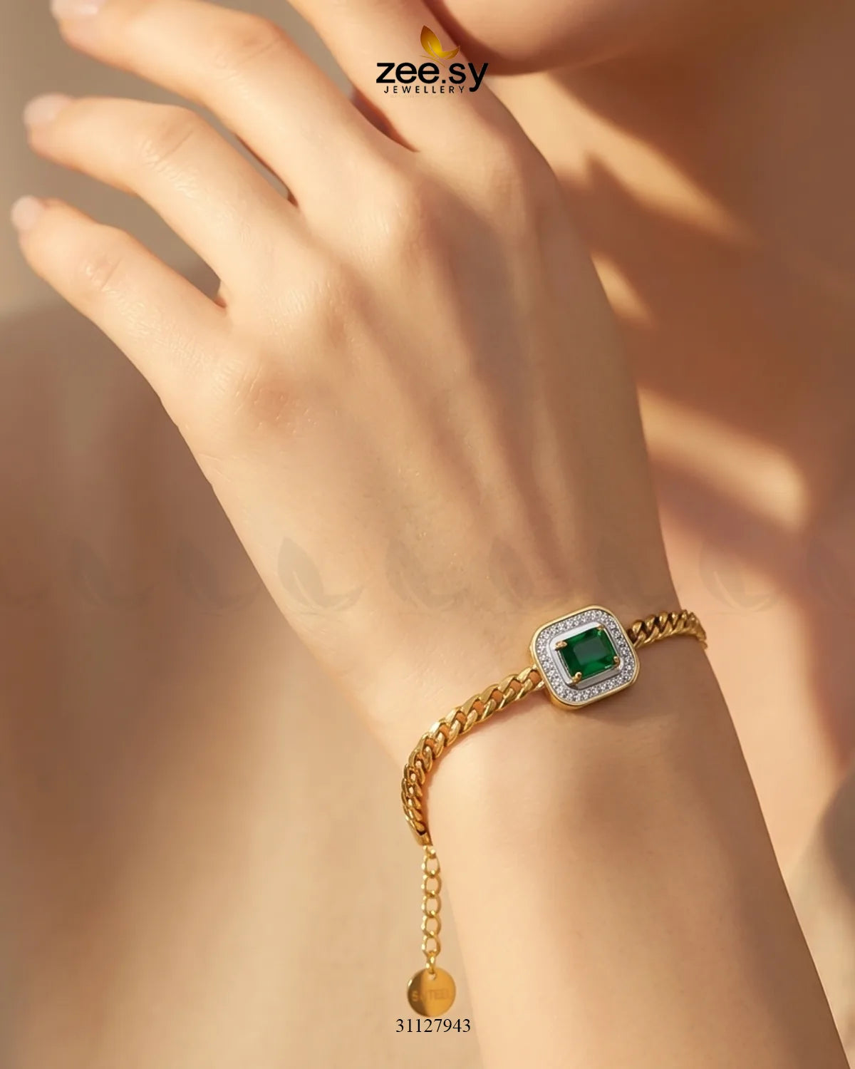 Embrel Curb Charm Bracelet Bracelet - Zeesy Jewellery Pakistan | Premium Artificial & Imitation Jewellery