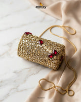 Empress Ruby Kundan Clutch Bag ACCESSORIES - Zeesy Jewellery Pakistan | Premium Artificial & Imitation Jewellery