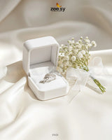 Wave Grace Cluster Pave Ring - Zeesy Jewellery