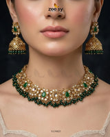 Ethereal Gemstone Beads Necklace Set Necklace Sets - Zeesy Jewellery Pakistan | Premium Artificial & Imitation Jewellery