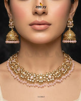 Ethereal Gemstone Beads Necklace Set Necklace Sets - Zeesy Jewellery Pakistan | Premium Artificial & Imitation Jewellery