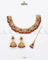 Ethereal Gemstone Beads Necklace Set Necklace Sets - Zeesy Jewellery Pakistan | Premium Artificial & Imitation Jewellery