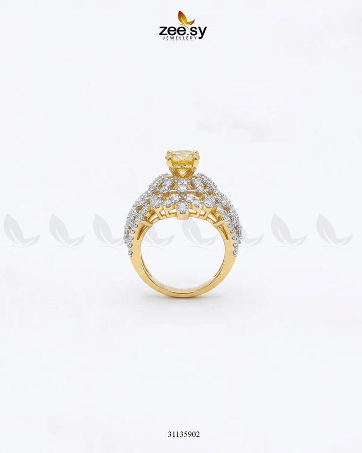 Exquisite Bold Cluster Ring Finger Ring - Zeesy Jewellery Pakistan | Premium Artificial & Imitation Jewellery