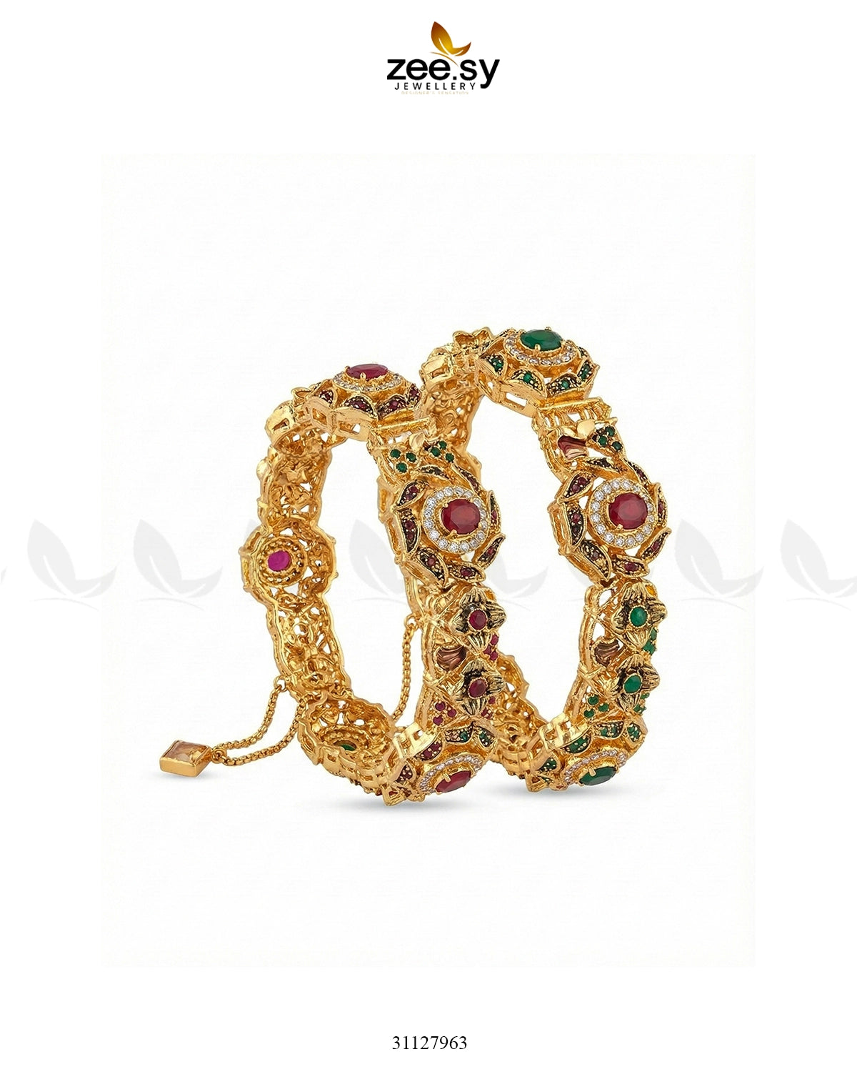 Exquisite Noori Glitz Bangles Multicolor - Zeesy Jewellery