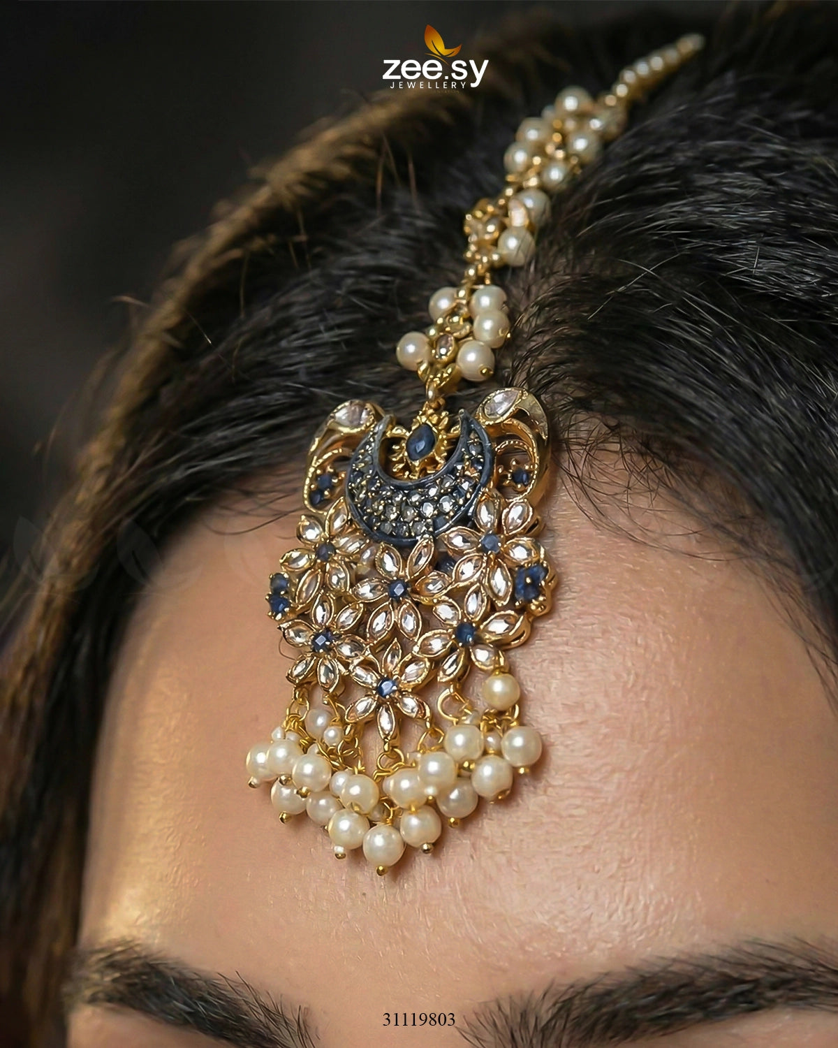 Faiqa's Rhodium Polished Bridal Set