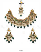 Faiqa's Rhodium Polished Bridal Set