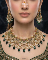 Faiqa's Rhodium Polished Bridal Set