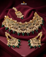 Faiqa's Rhodium Polished Bridal Set