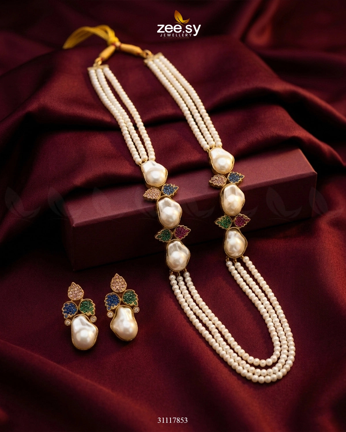Fern Malla Necklace Malla Necklace - Zeesy Jewellery Pakistan | Premium Artificial & Imitation Jewellery