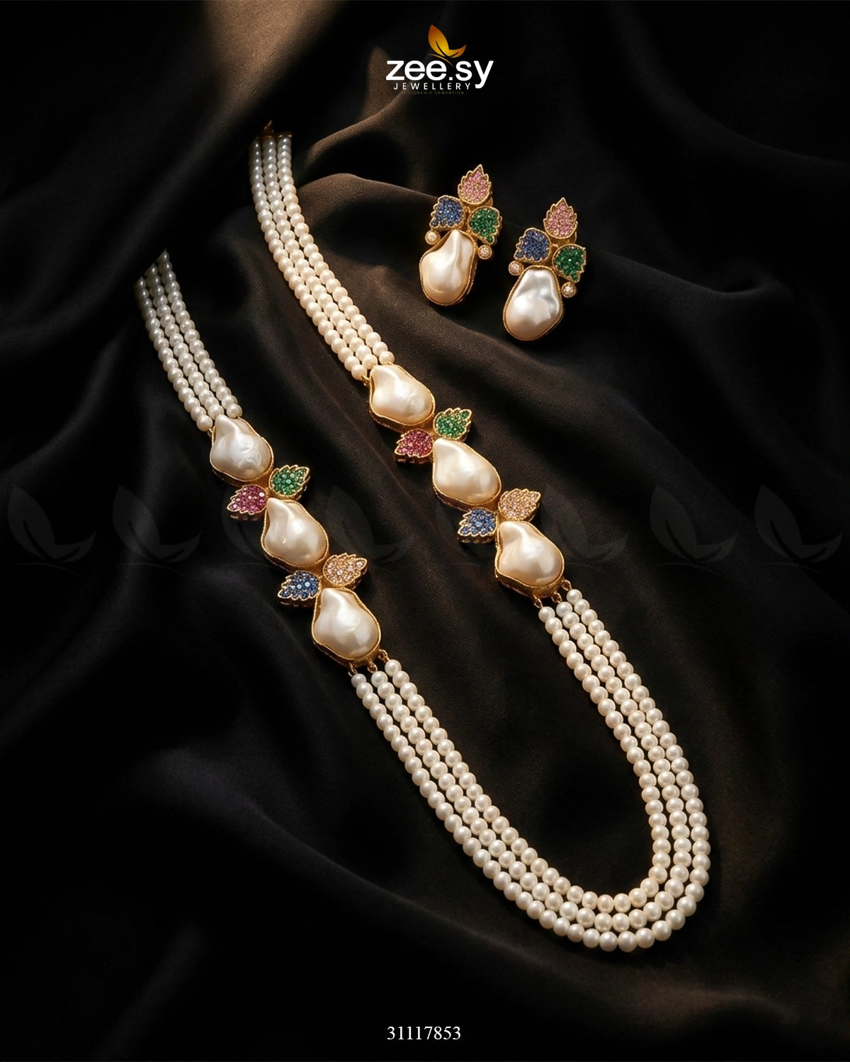 Fern Malla Necklace Malla Necklace - Zeesy Jewellery Pakistan | Premium Artificial & Imitation Jewellery