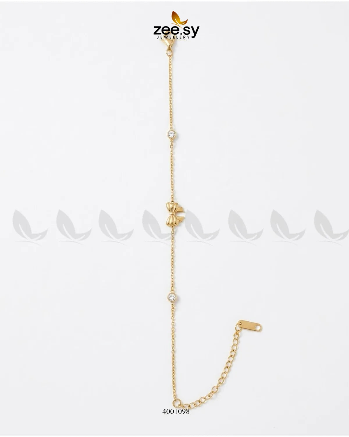 Elegant MH26 butterfly crystal bracelet with delicate links and sparkling crystals, showcasing fine craftsmanship and intricate design.