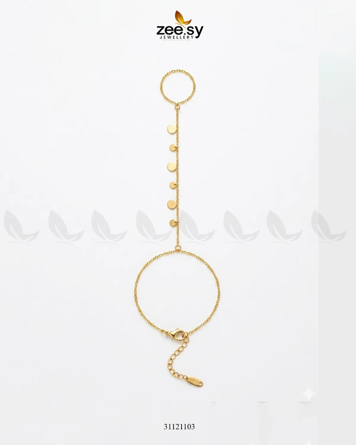 Floating Droplet Hand Bracelet Bracelet - Zeesy Jewellery Pakistan | Premium Artificial & Imitation Jewellery