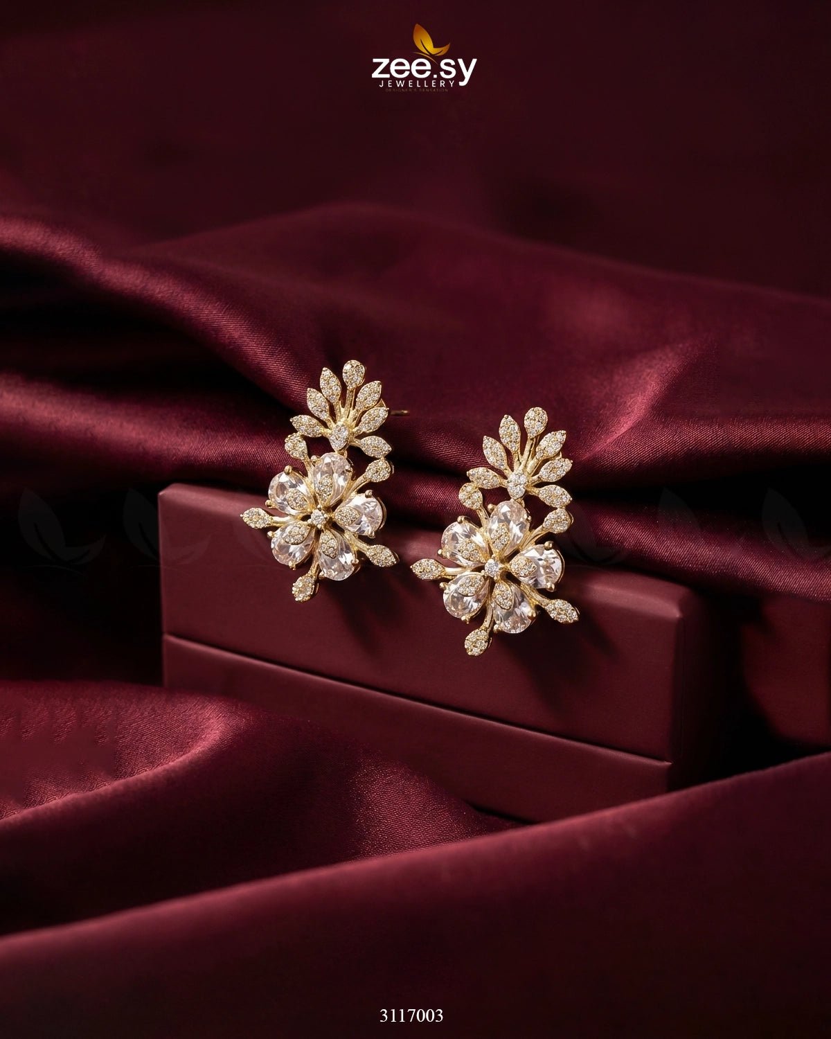 Flora Earrings Earrings - Zeesy Jewellery Pakistan | Premium Artificial & Imitation Jewellery