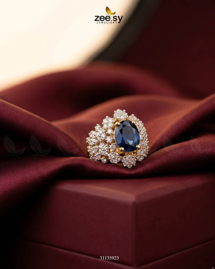 Floral Bold Pearl Ring Finger Ring - Zeesy Jewellery Pakistan | Premium Artificial & Imitation Jewellery