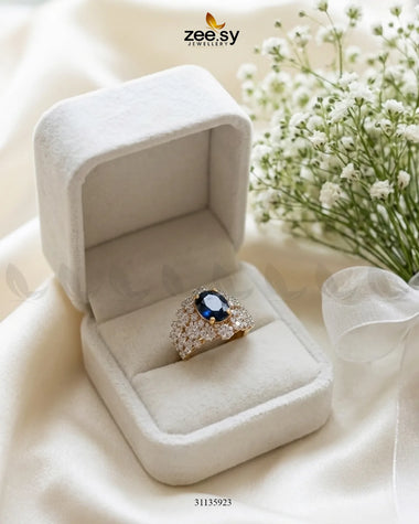 Floral Bold Pearl Ring Finger Ring - Zeesy Jewellery Pakistan | Premium Artificial & Imitation Jewellery