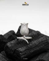 Floral Rose Cluster Ring