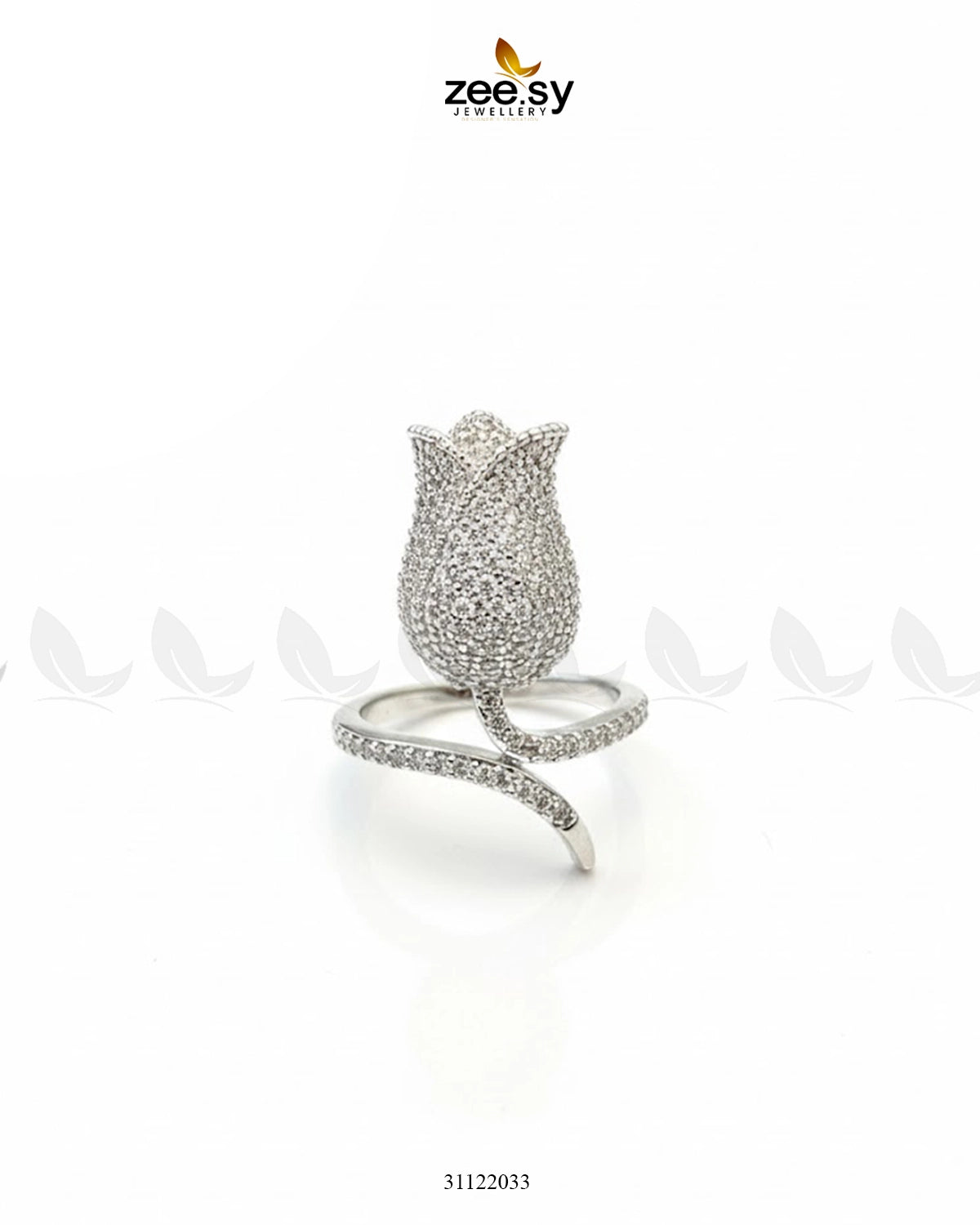 Floral Rose Cluster Ring - Zeesy Jewellery