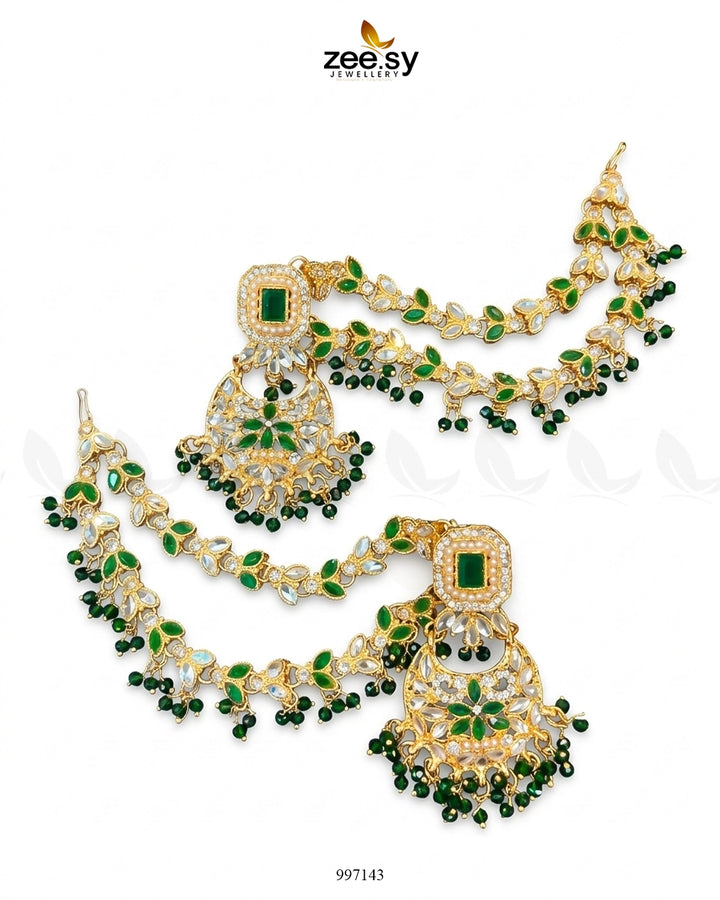 Florendil Earrings Emerald Green Earrings - Zeesy Jewellery Pakistan | Premium Artificial & Imitation Jewellery