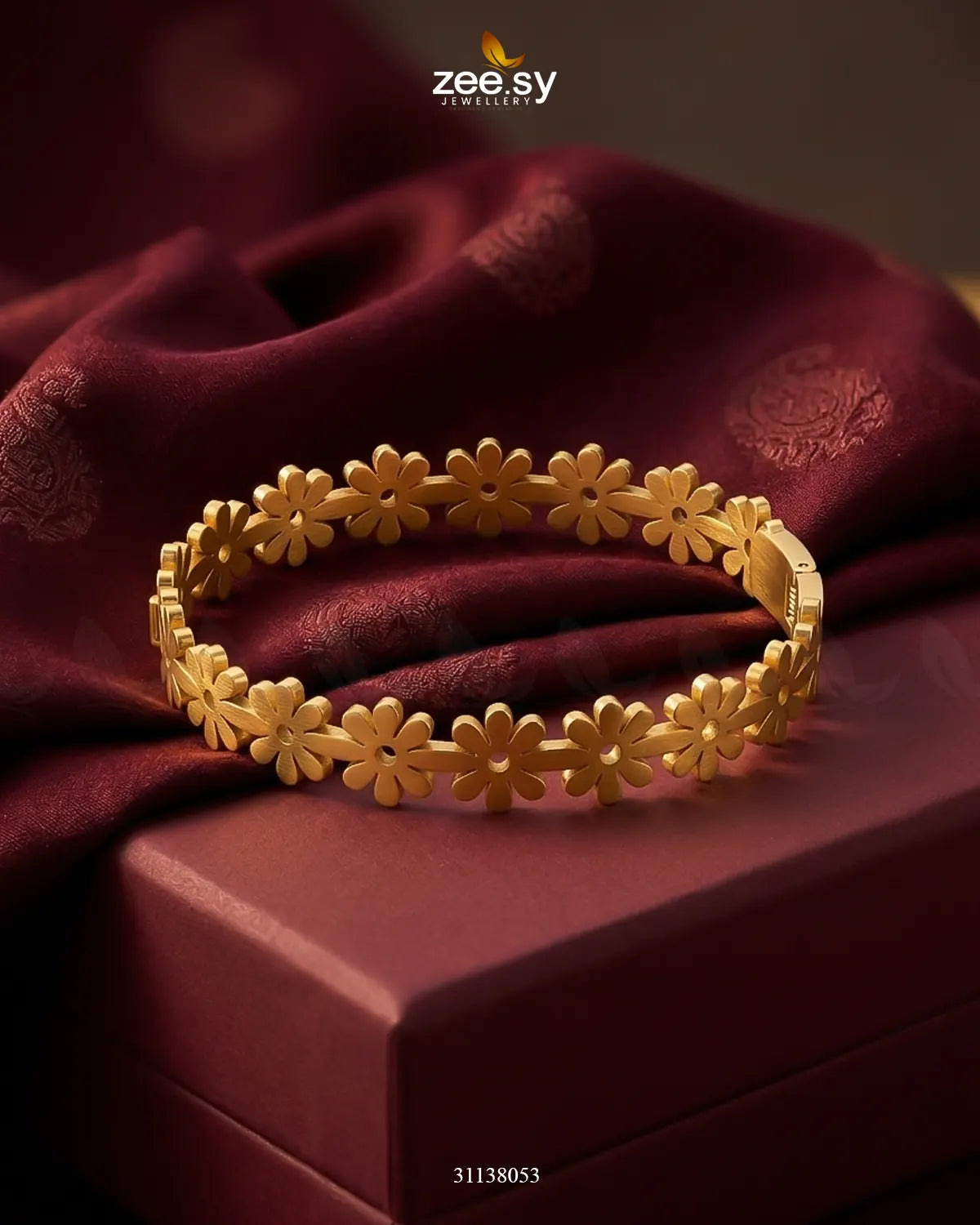 Flower Cuff Loop Bracelet Bracelet - Zeesy Jewellery Pakistan | Premium Artificial & Imitation Jewellery