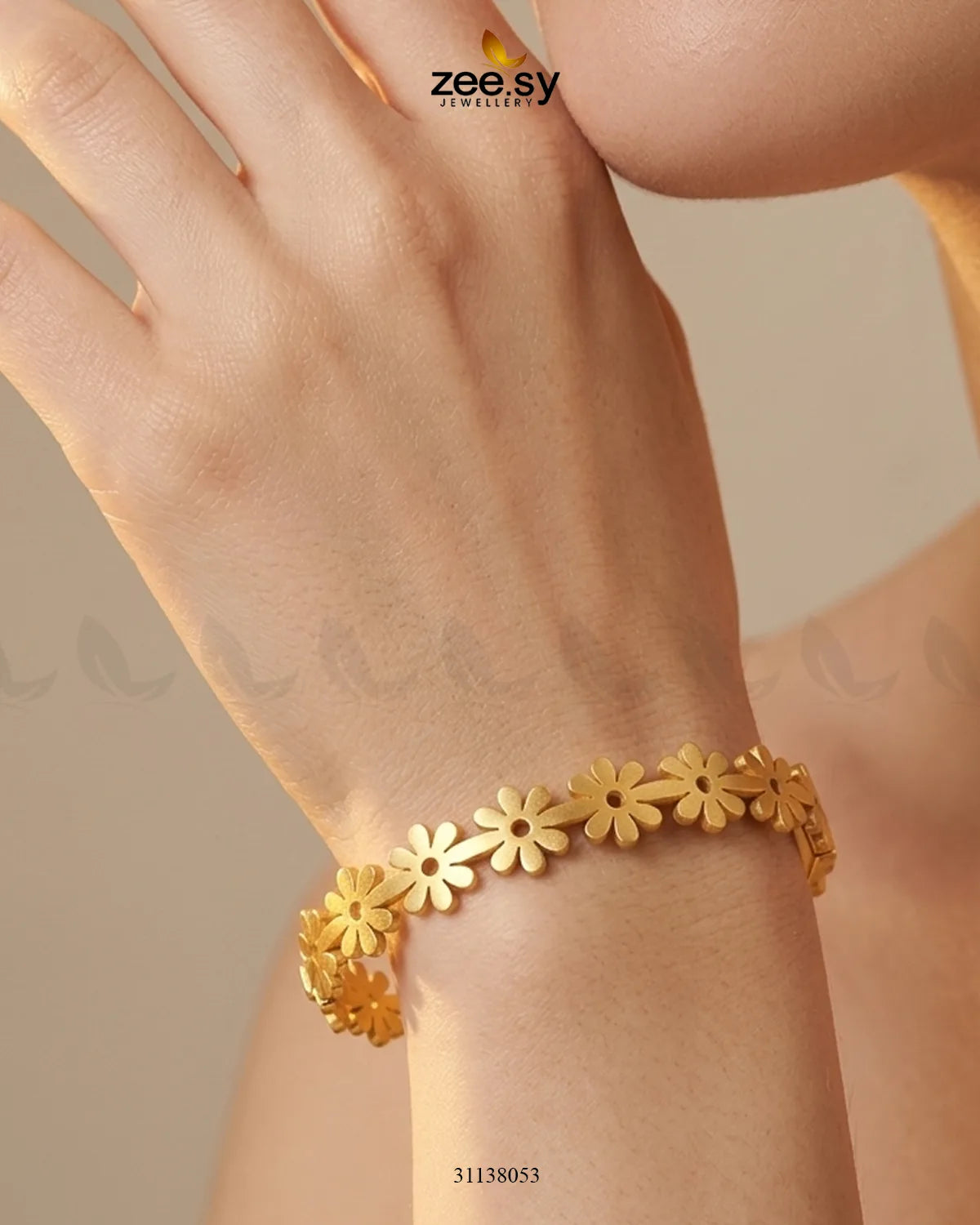 Flower Cuff Loop Bracelet Bracelet - Zeesy Jewellery Pakistan | Premium Artificial & Imitation Jewellery