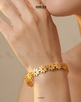 Flower Cuff Loop Bracelet Bracelet - Zeesy Jewellery Pakistan | Premium Artificial & Imitation Jewellery