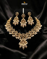 Foliage Bold Leaf Necklace Set - Zeesy Jewellery