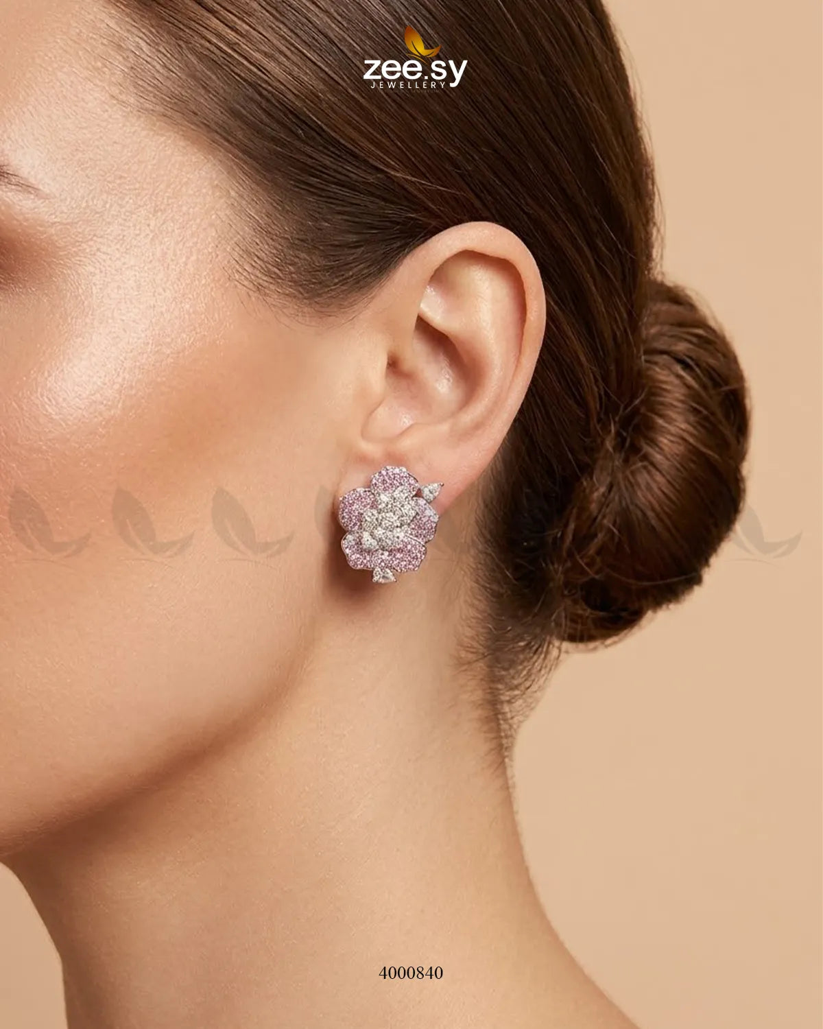 Forest Pave Zircon Earrings - Silver Earrings - Zeesy Jewellery Pakistan | Premium Artificial & Imitation Jewellery