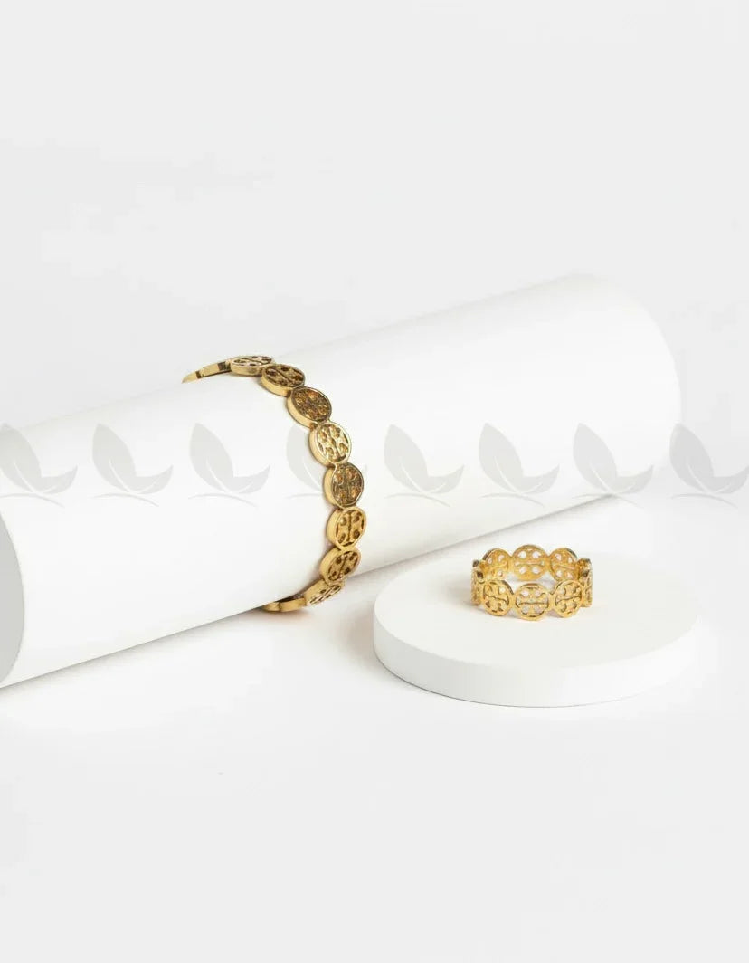 Spire Elegant Bracelet & Ring Duo - Zeesy Jewellery