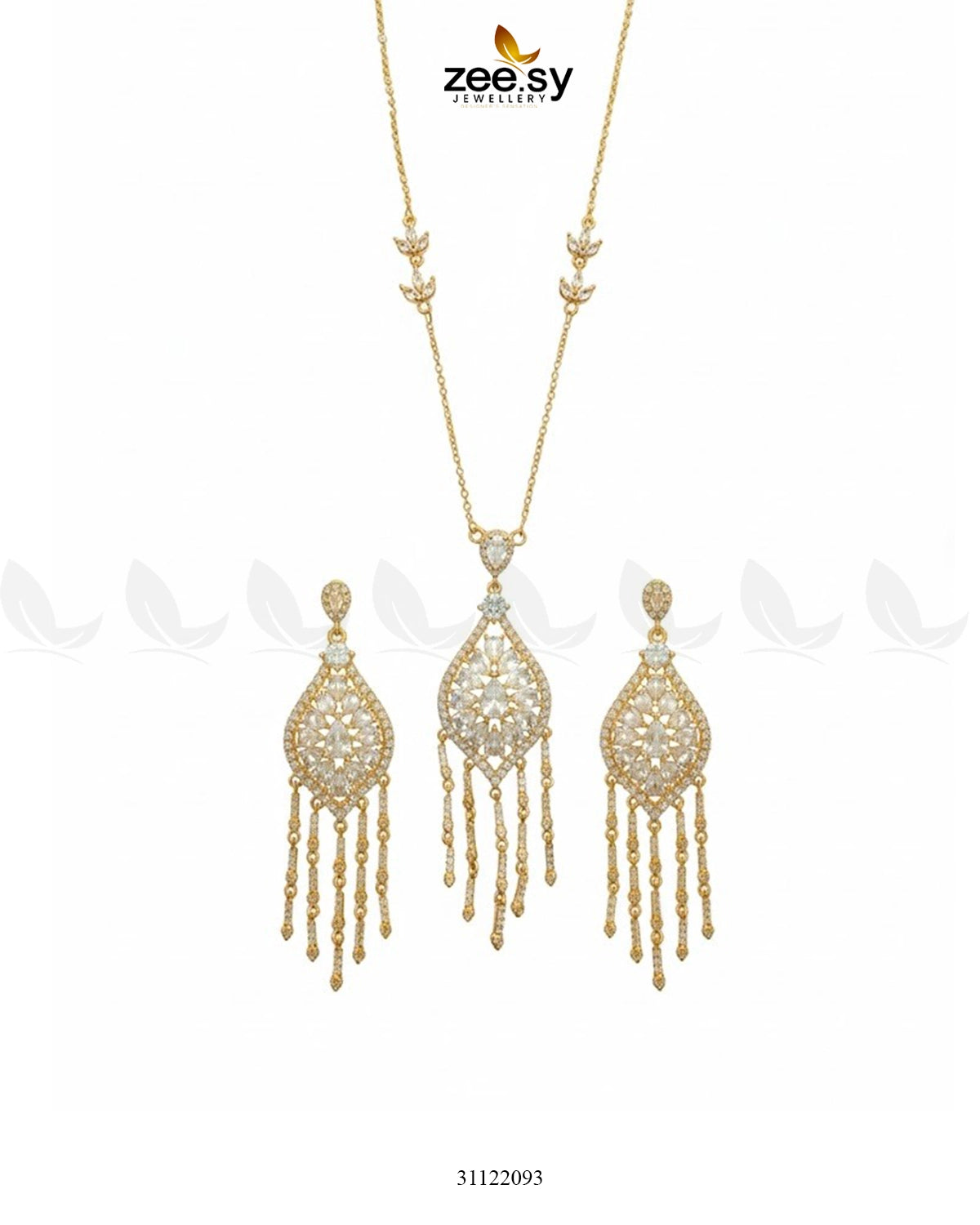 Heirloom Shared Bloom Necklace Set - Zeesy Jewellery