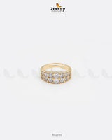 Double Row Brilliant Pavé Ring - Zeesy Jewellery